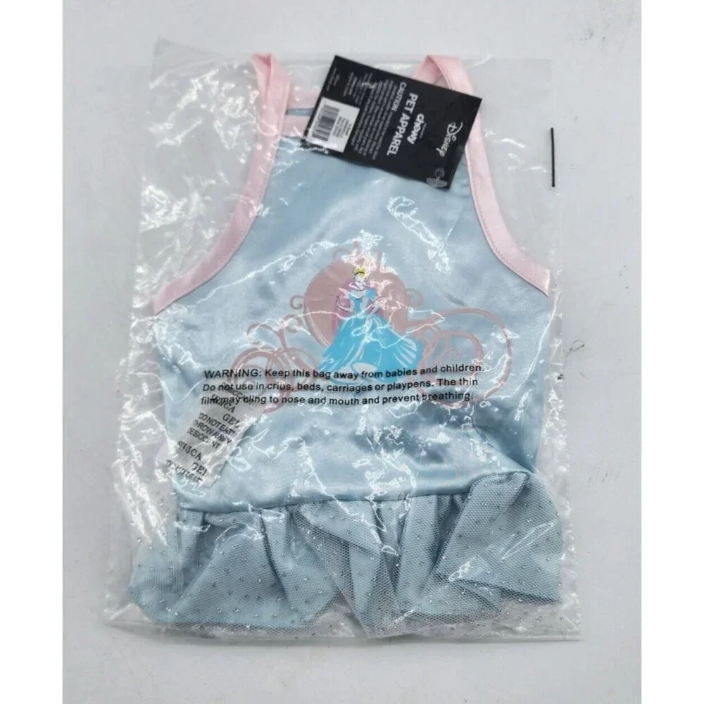 NEW Disney for Chewy Pet Apparel Dog/Cat Cinderella Princess Tulle Dress Size XS